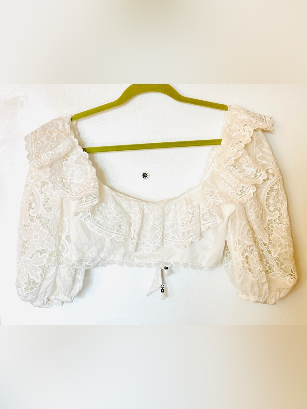 Zimmerman eyelet crop top